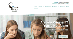 Desktop Screenshot of firstchoicepregnancycenter.org